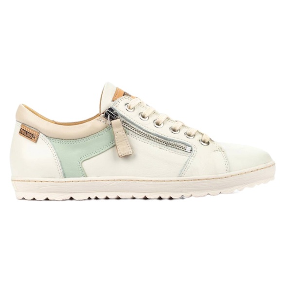 PIKOLINOS Shoes - Pikolinos Lagos Sneaker Lace Up white/cream/mint color, womens size 41